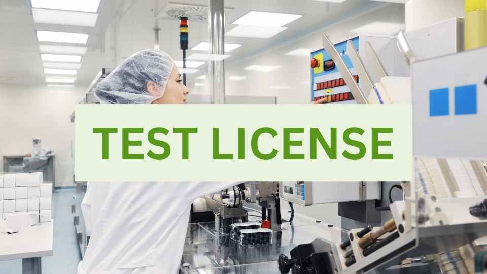 Test License on Form 29 for medicines