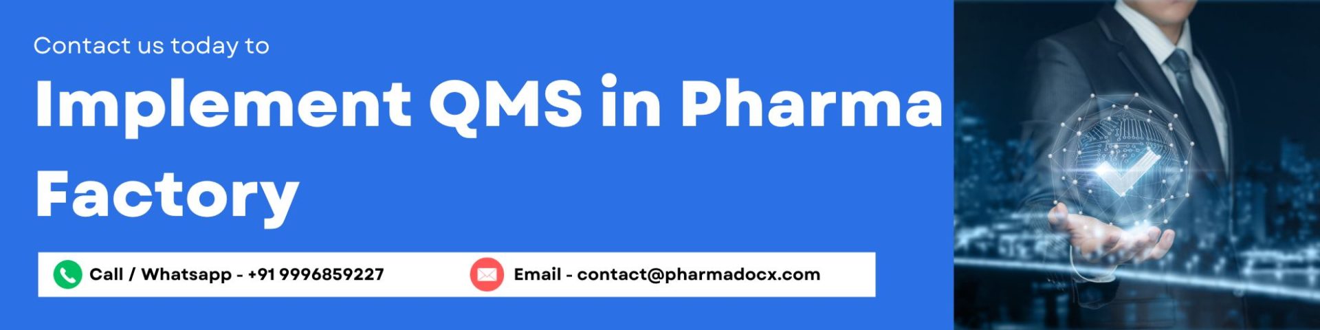 implement qms in pharma factory