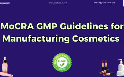 MoCRA GMP Guidelines for Cosmetics Industry: 12 Key Areas