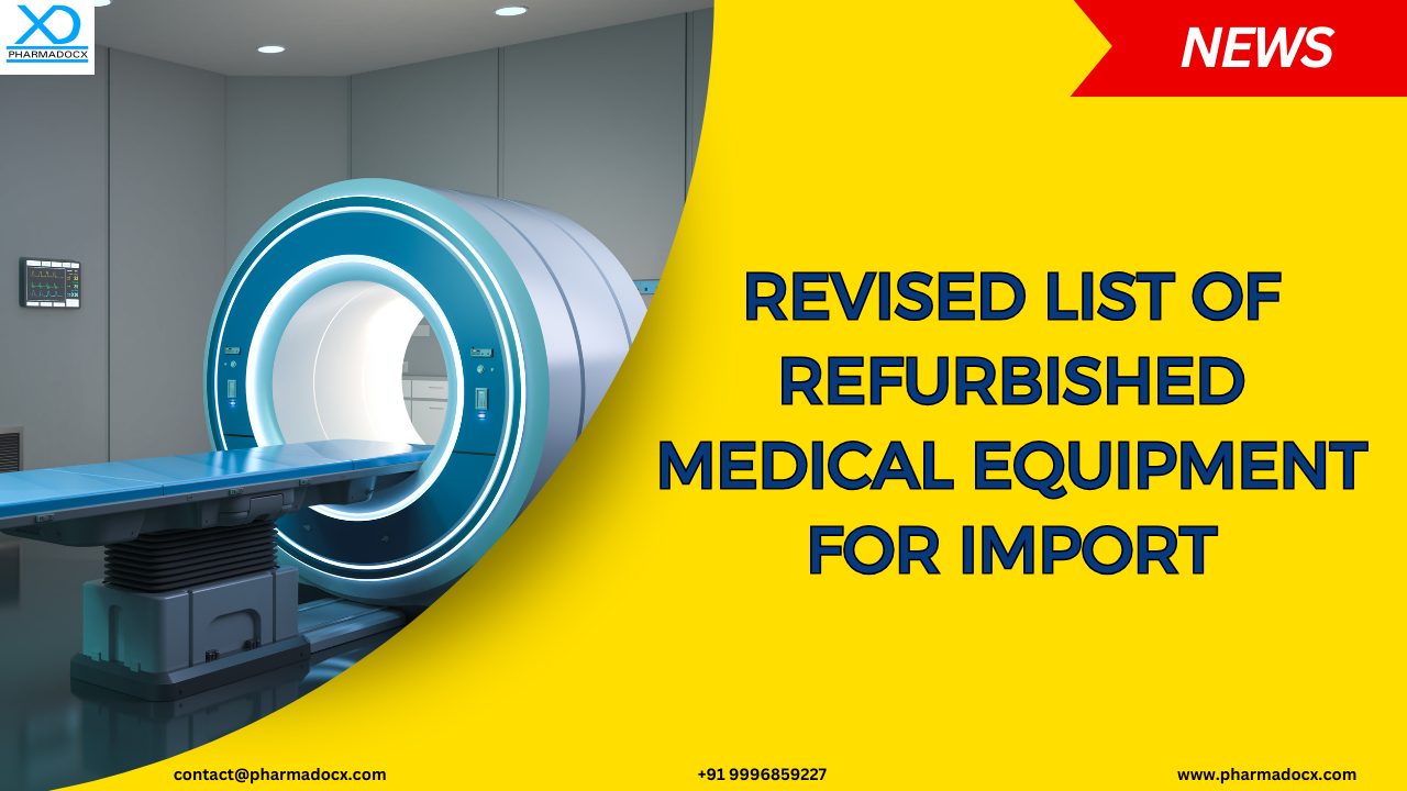 List of Refurbished Medical Equipment for Import