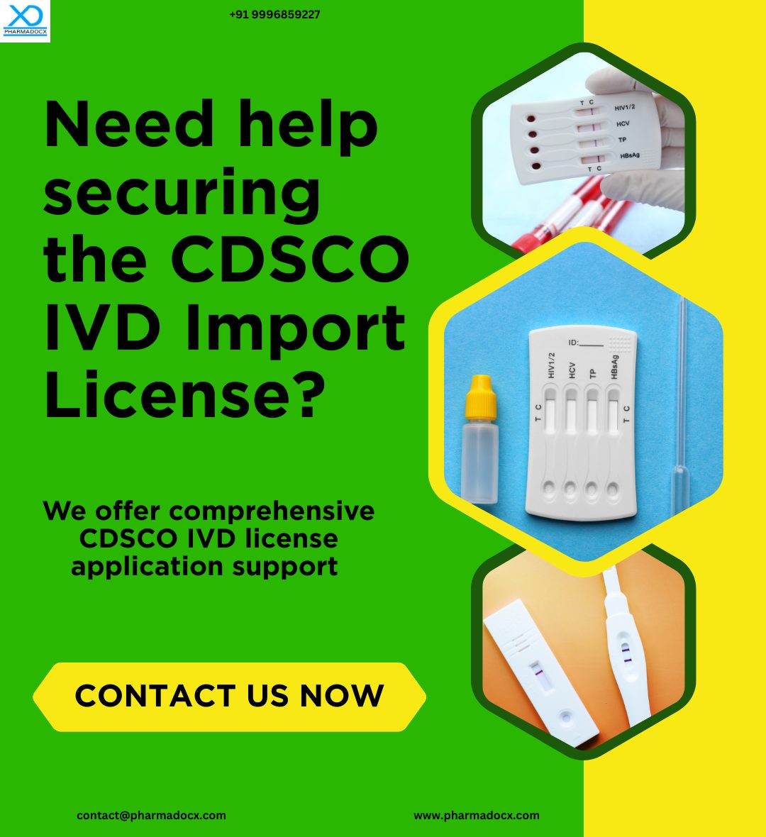 CDSCO IVD import license application