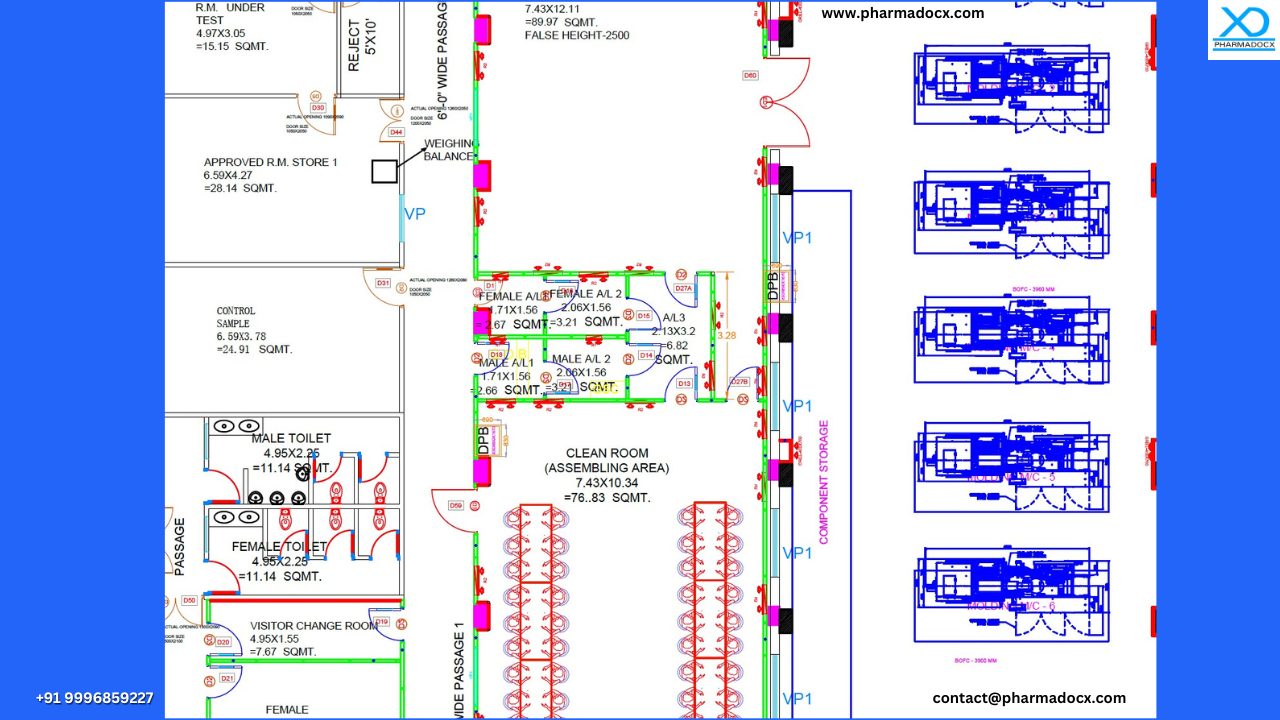 Medical device factory layout design image 1