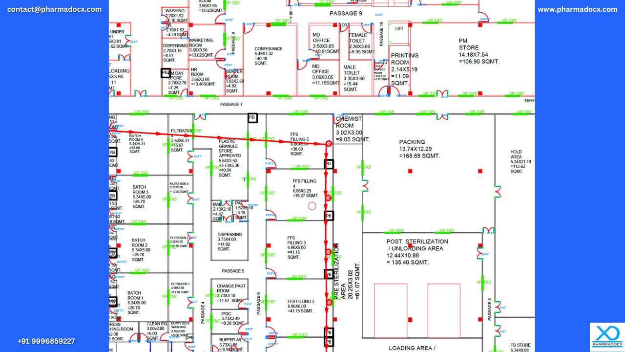 Medical device factory layout design image Medical device factory layout design image