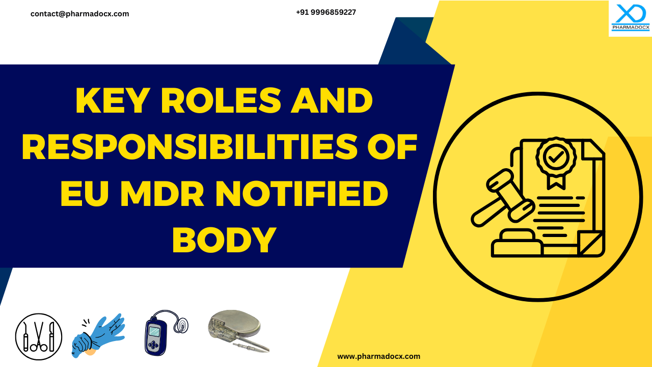 Key Roles and Responsibilities of EU MDR Notified Body