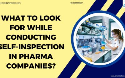 Self-Inspection in Pharma Companies: What to Look For?