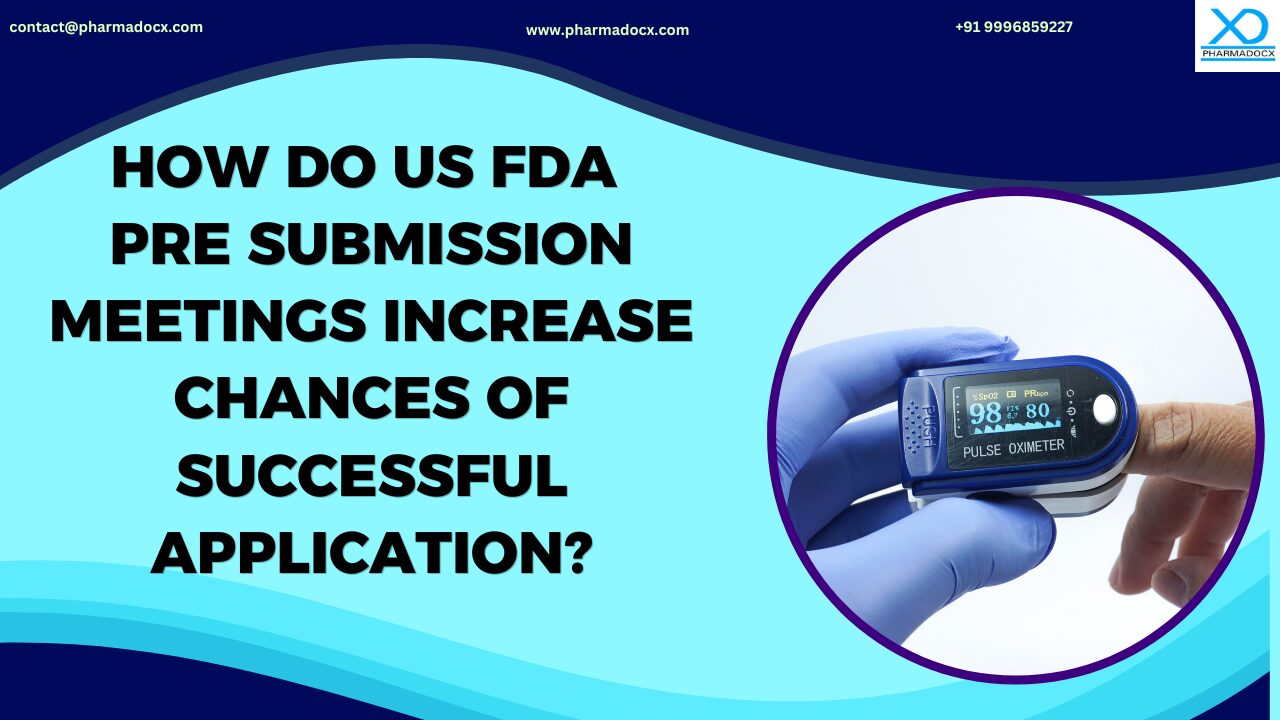 US FDA Pre Submission Meetings Increases Chance of Successful Application