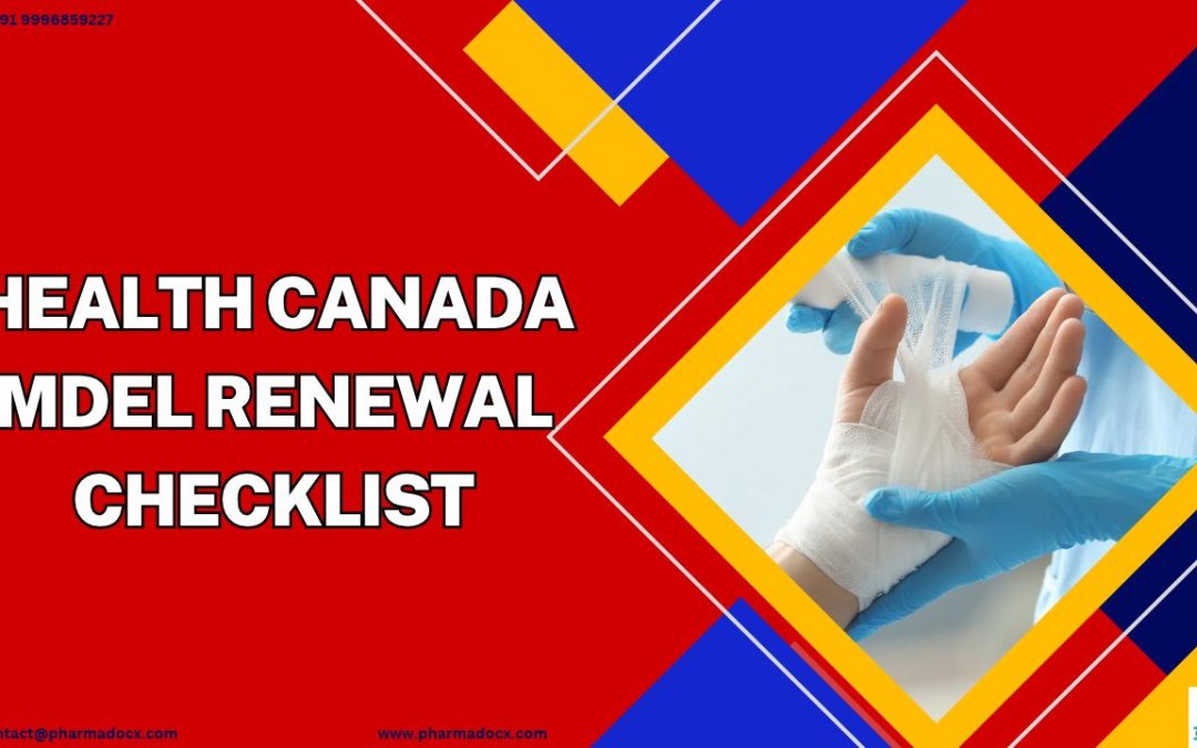 Health Canada MDEL Renewal Checklist for MDEL ALR