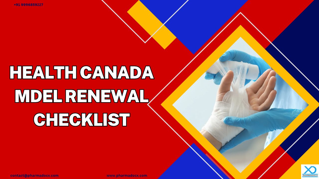 Health Canada MDEL Renewal Checklist for MDEL ALR